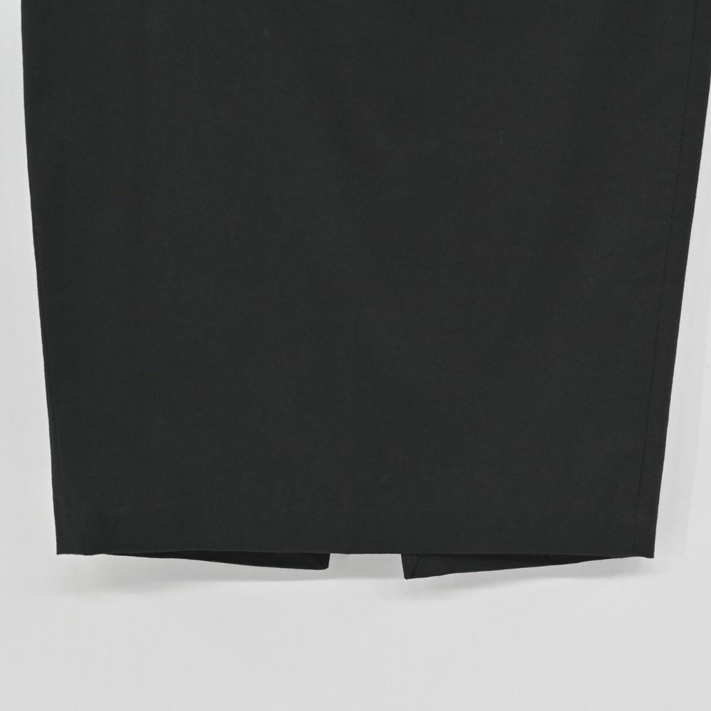 Vintage DOLCE GABBANA Pencil Skirt Size 40 Black Quiet Luxury Knee Length Buckle - Picture 9 of 12